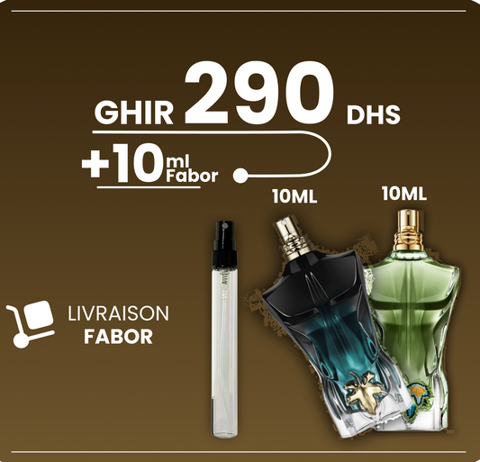 Offre 1+1=3 + Livraison gratuite 290dh ( JPG Paradise garden / JPG le beau le parfum)