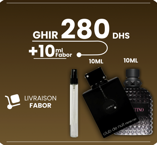 Offre 1+1=3 + Livraison gratuite 280dh ( Valentino UOMO / Club de nuit )